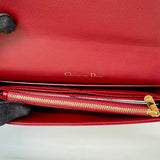 Lady Dior Wallet on Chain Pouch Cannage Quilt Patent Long