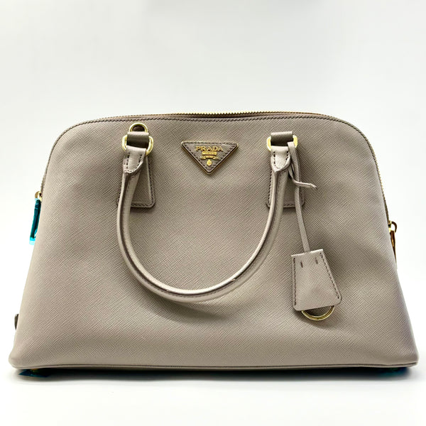 PRADA Prada Grey Leather Small Promenade Satchel