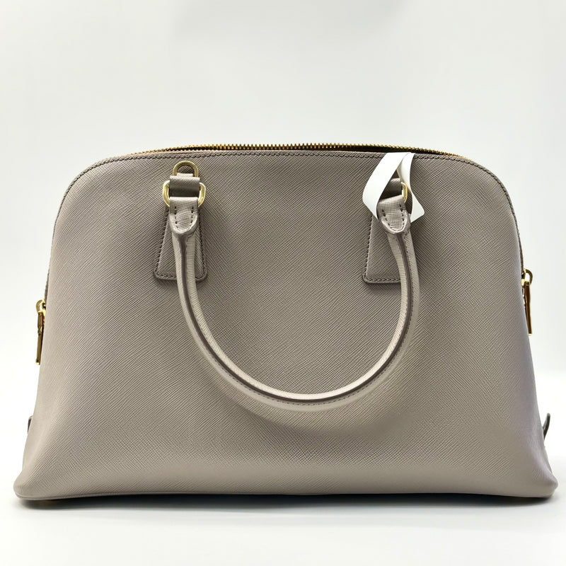 PRADA Prada Grey Leather Small Promenade Satchel