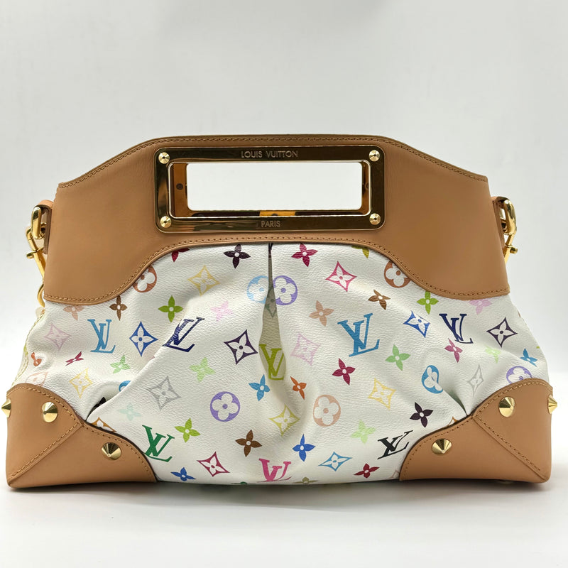 LOUIS VUITTON  Monogram Multicolor Judy PM White