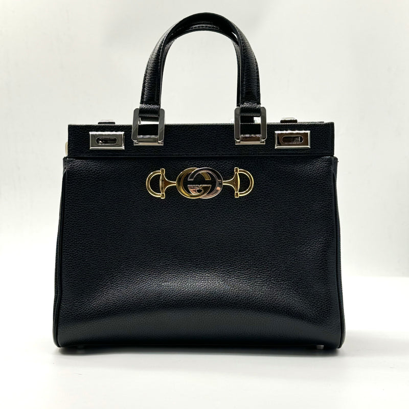 Gucci Zumi Top Handle Bag Leather Medium