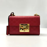 Gucci Padlock Shoulder Bag Guccissima Leather Small