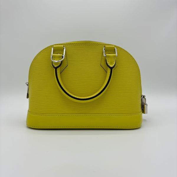 Alma Handbag Epi Leather BB Lime