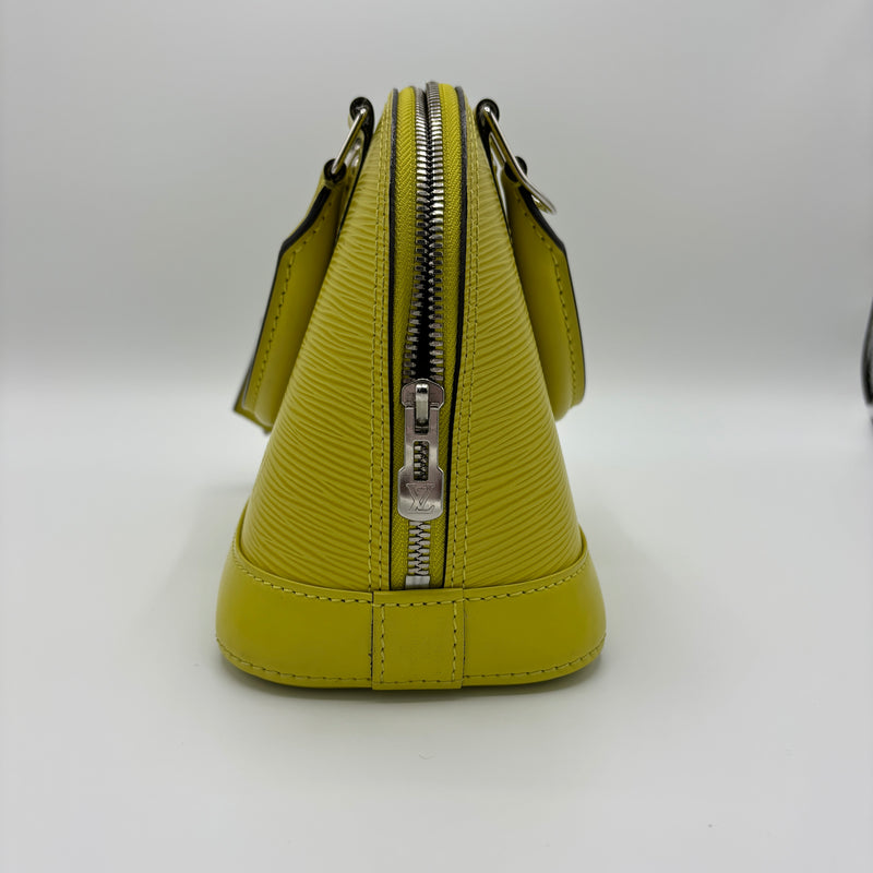 Alma Handbag Epi Leather BB Lime