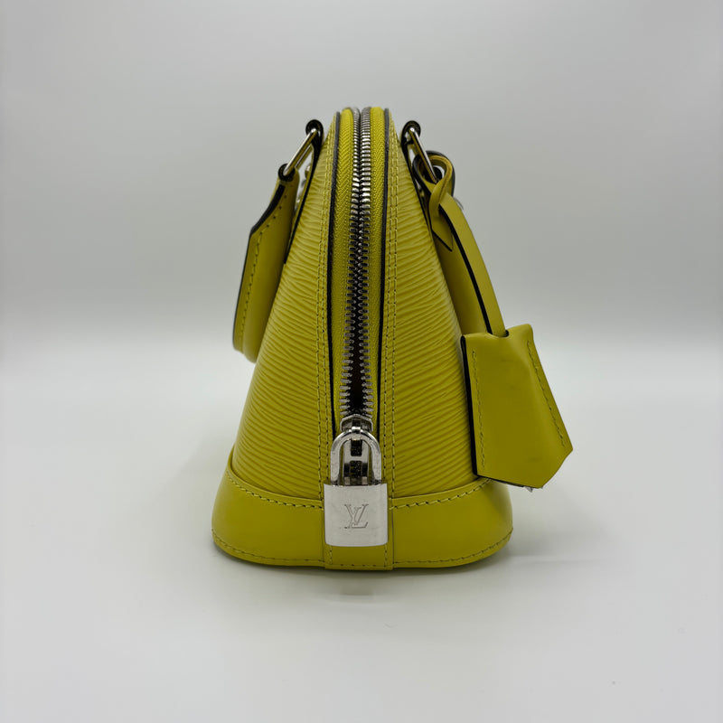 Alma Handbag Epi Leather BB Lime