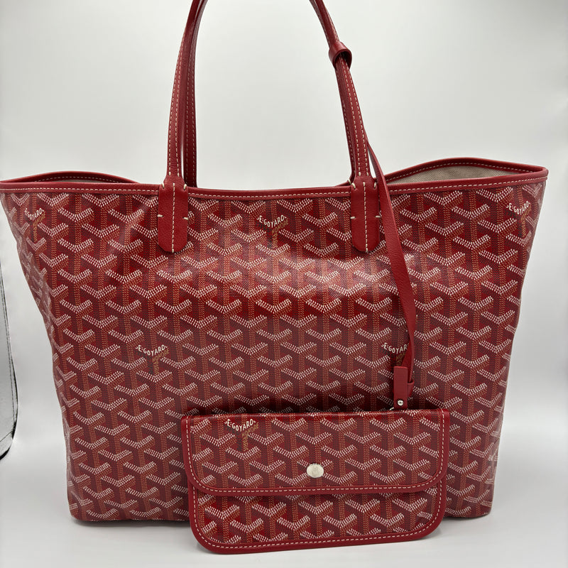 Saint Louis Tote Coated Canvas PM Red