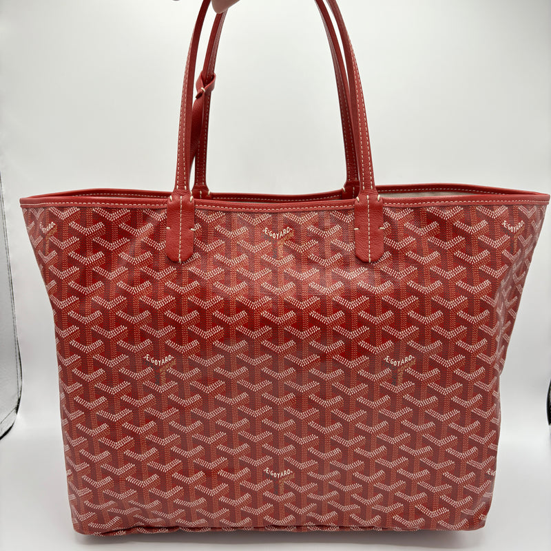 Saint Louis Tote Coated Canvas PM Red