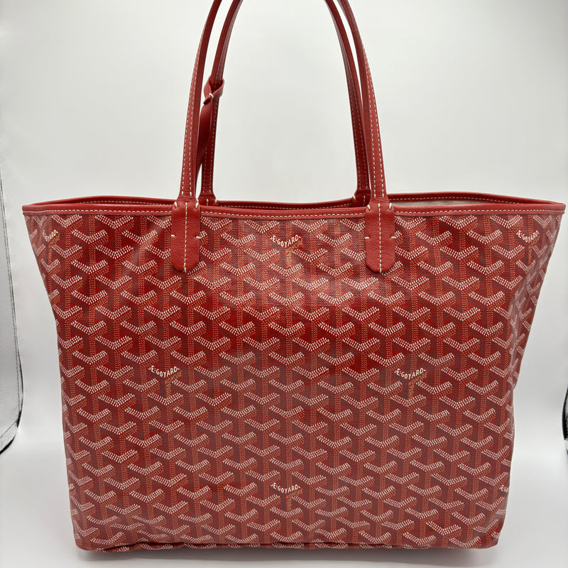 Saint Louis Tote Coated Canvas PM Red