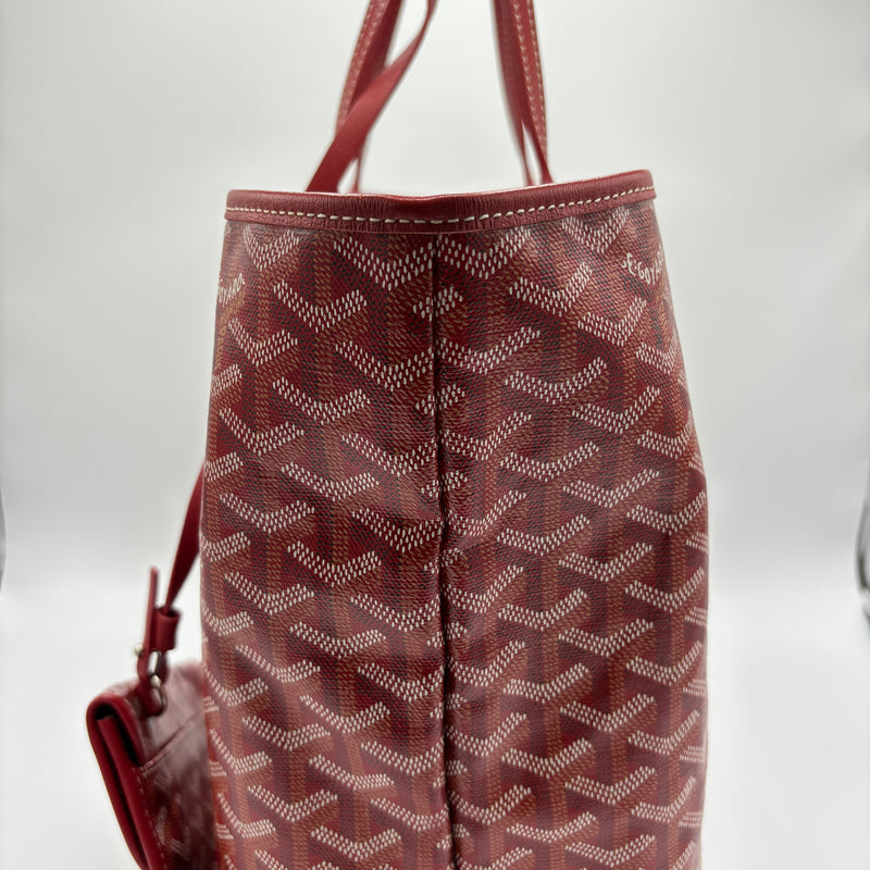 Saint Louis Tote Coated Canvas PM Red