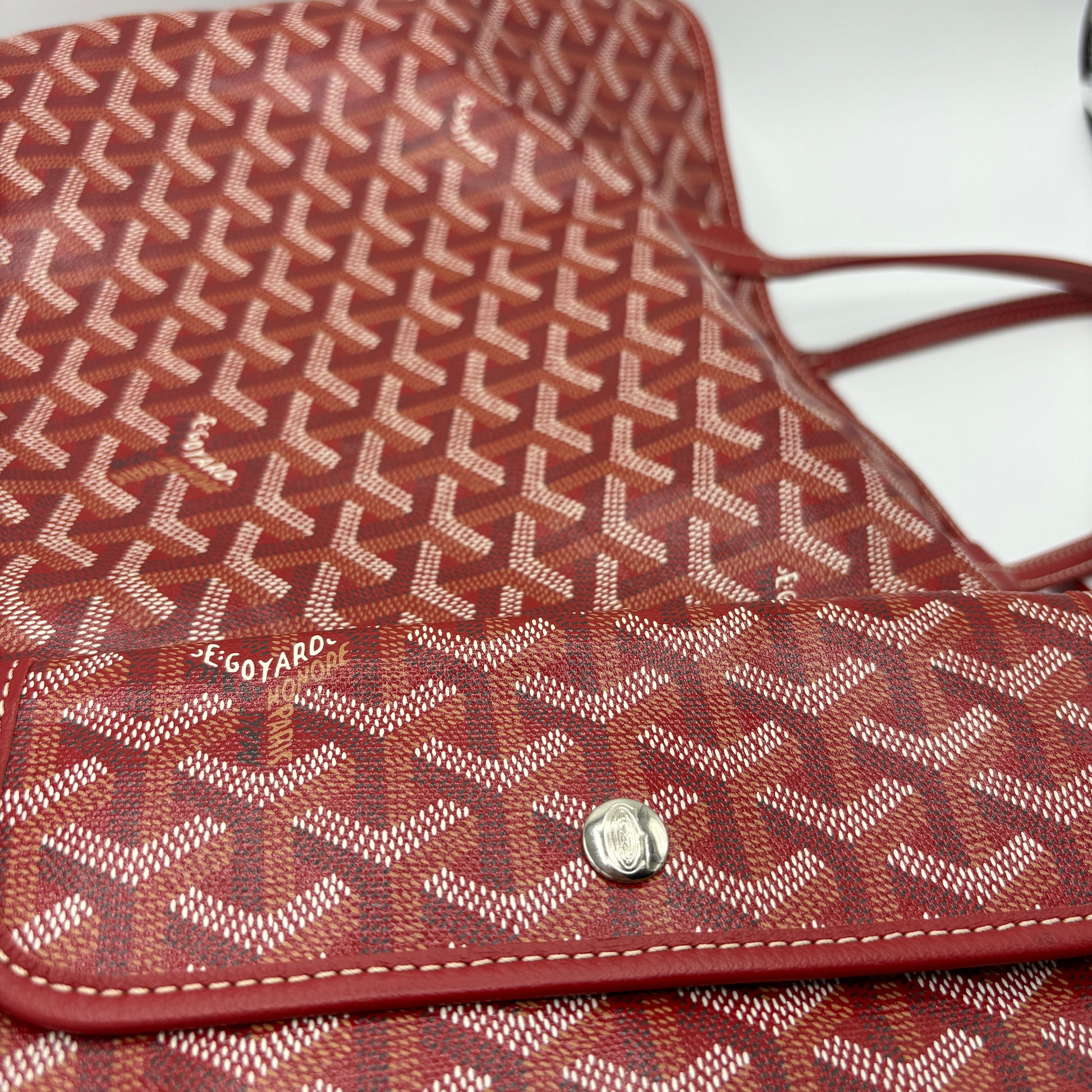 Saint Louis Tote Coated Canvas PM Red