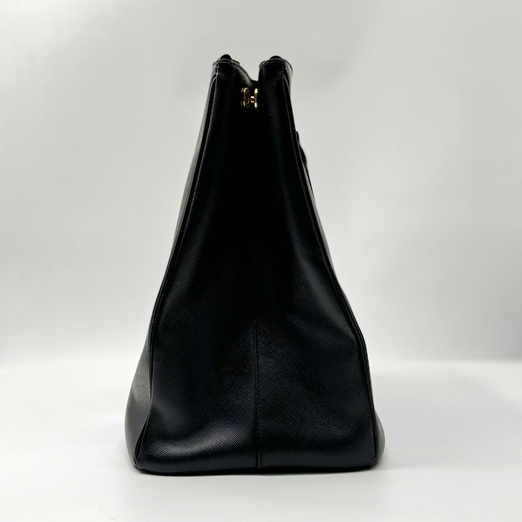 PRADA XL Saffiano Lux Galleria Double Zip Tote