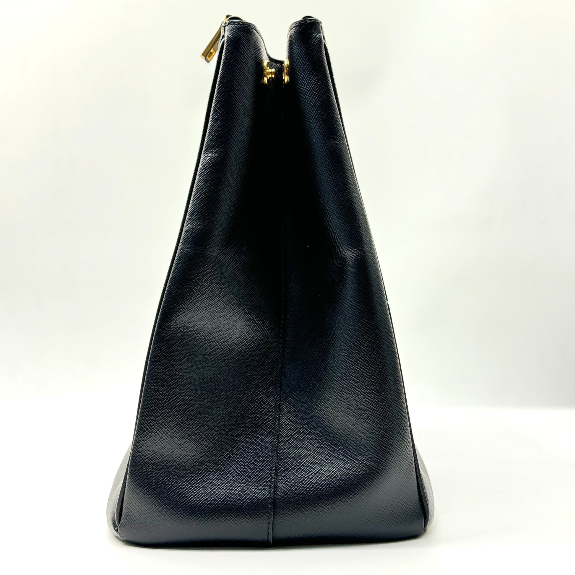 PRADA XL Saffiano Lux Galleria Double Zip Tote