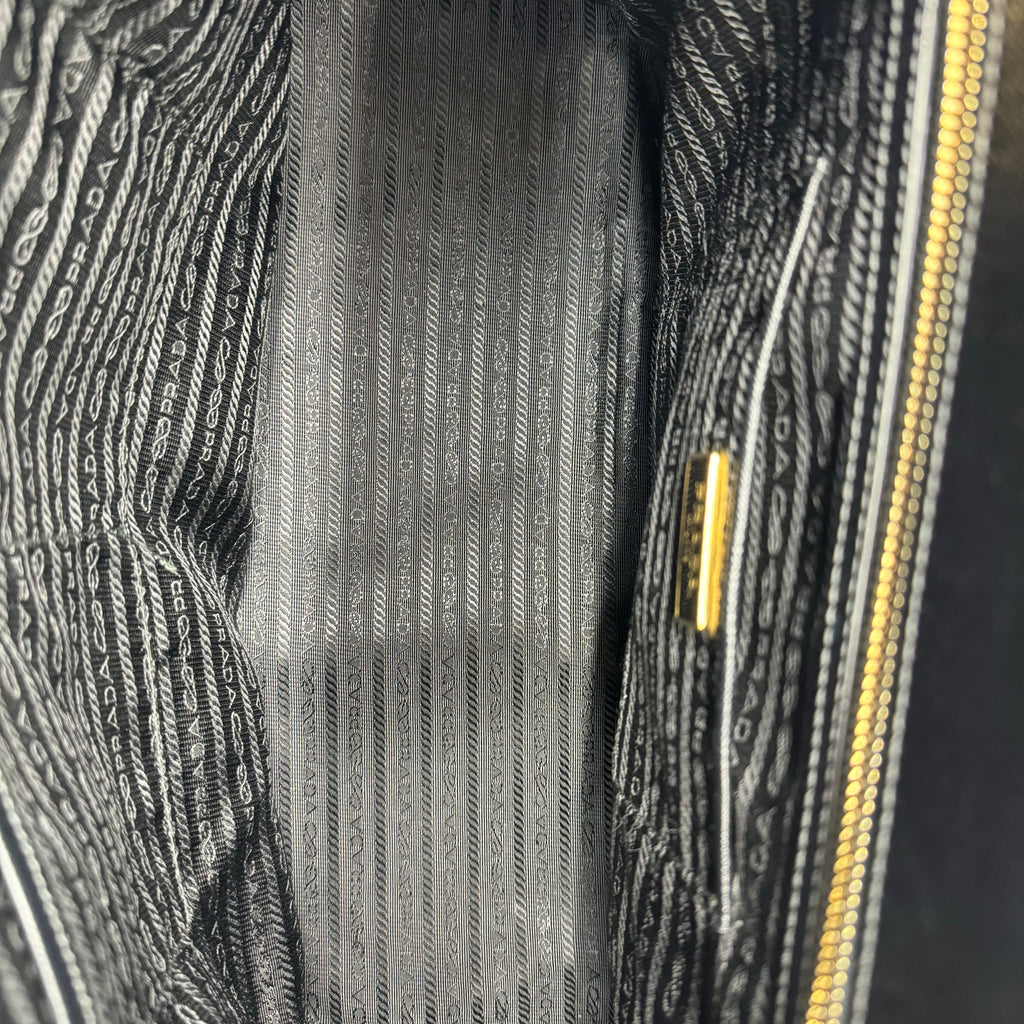 PRADA XL Saffiano Lux Galleria Double Zip Tote