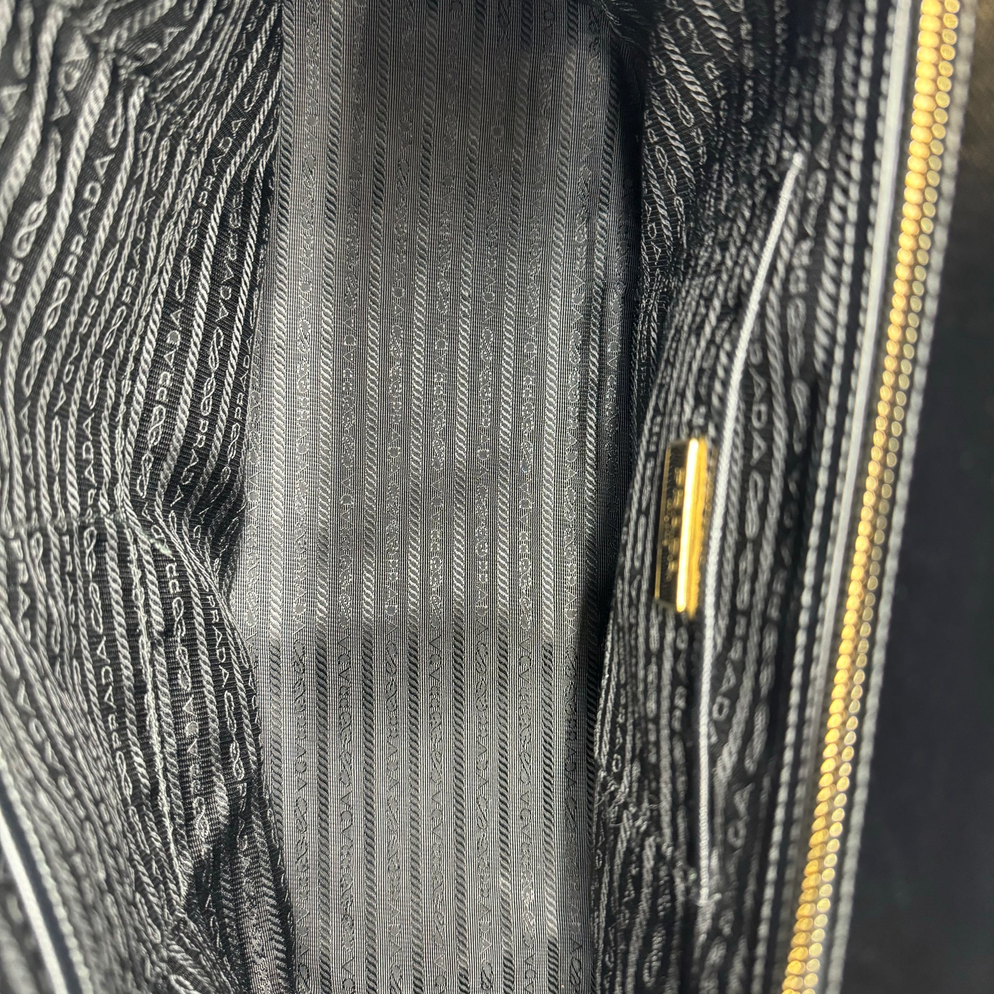PRADA XL Saffiano Lux Galleria Double Zip Tote