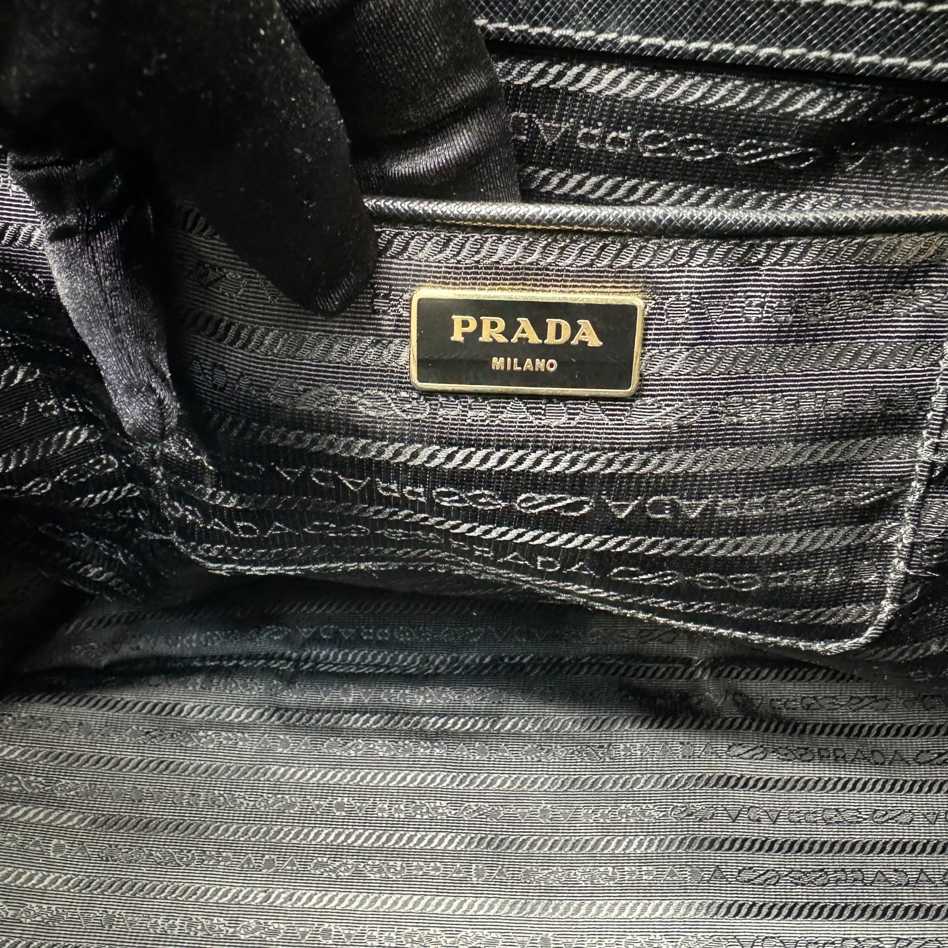 PRADA XL Saffiano Lux Galleria Double Zip Tote