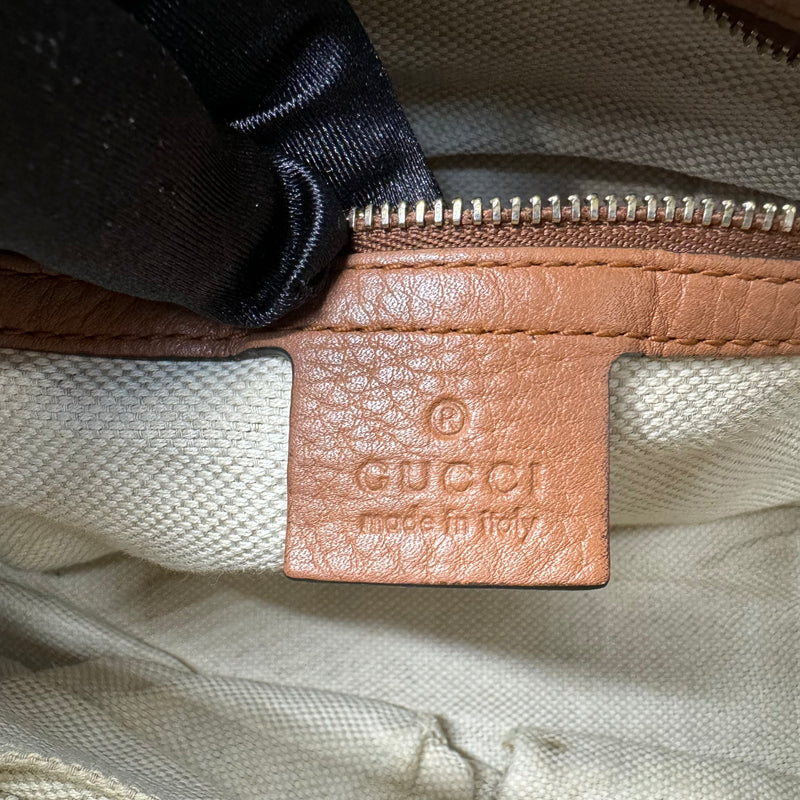 Gucci Soho Convertible Soft Top Handle Bag Leather