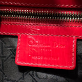 Christian Dior  Patent Cannage Large Lady Dior Red