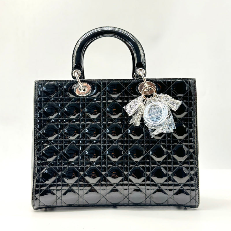 Christian Dior Large Patent Cannage Lady Dior