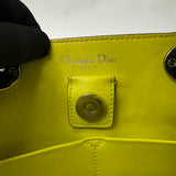 CHRISTIAN DIOR Smooth Calfskin Medium Diorissimo Tote Lavender Jaune Fluo