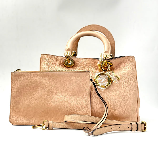 Bullcalf Medium Diorissimo Tote Rose Poudre