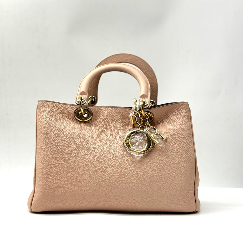 Bullcalf Medium Diorissimo Tote Rose Poudre