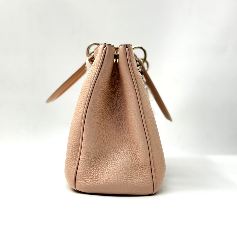 Bullcalf Medium Diorissimo Tote Rose Poudre