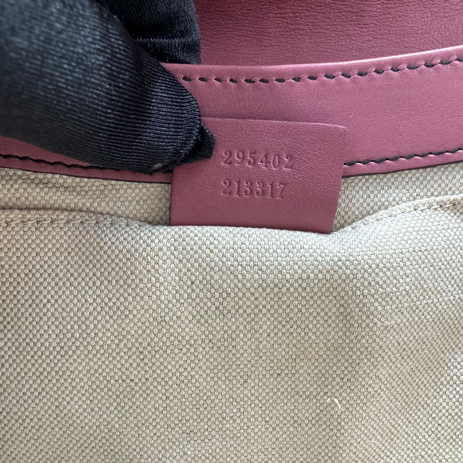 GUCCI  Guccissima Medium Emily Chain Shoulder Bag Peonia Flower