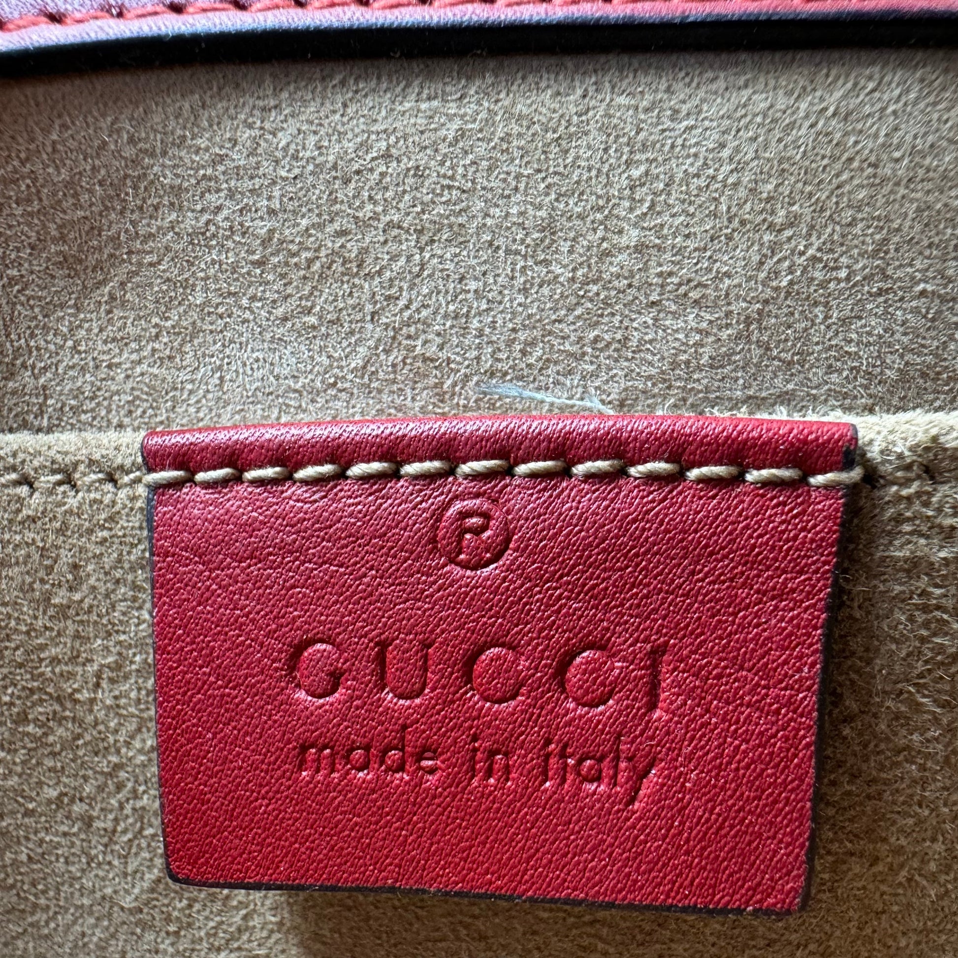 Gucci Pearly Padlock Shoulder Bag Studded Leather Small