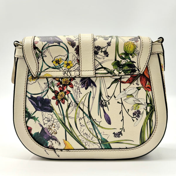 Gucci Nice Shoulder Bag Floral Printed Leather Small