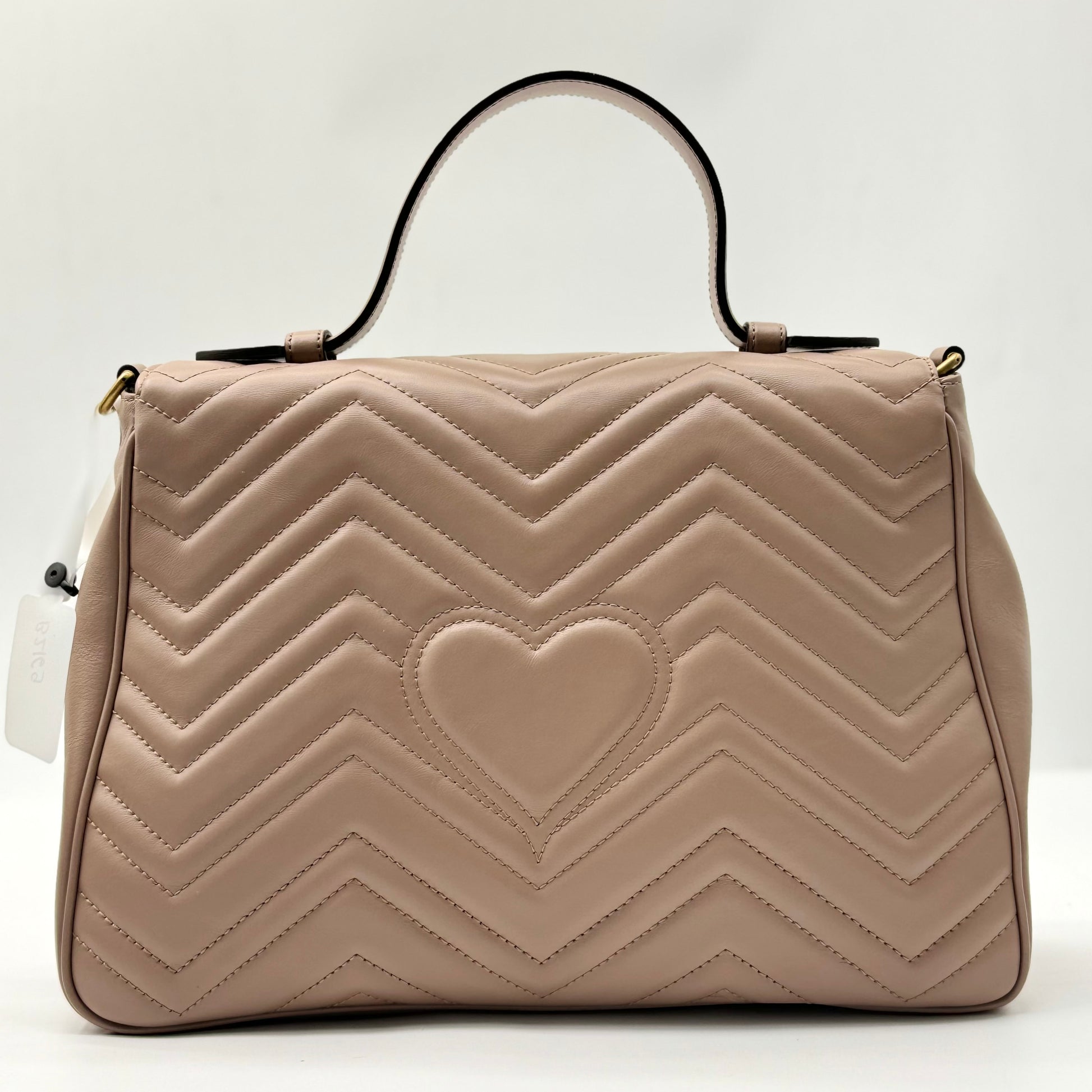 Gucci Matelasse Small GG Marmont Shoulder Bag Porcelain Rose