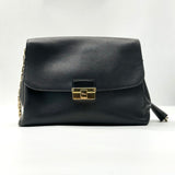 Christian Dior Diorling Shoulder Bag Leather Large