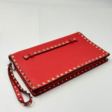 Valentino Garavani Rockstud Flap Clutch Leather