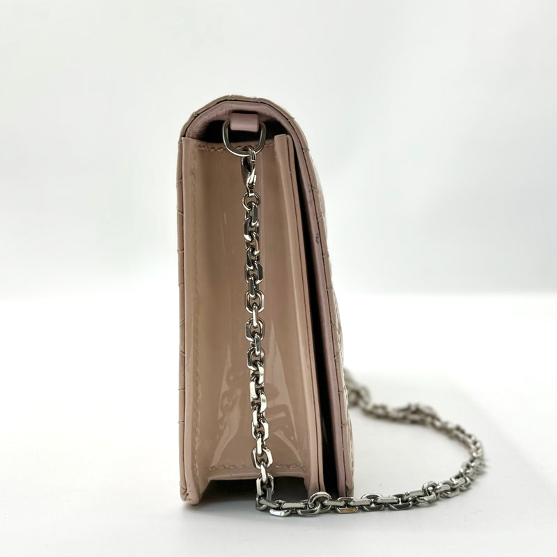 Christian Dior Lady Dior Clutch on Chain Cannage Quilt Patent