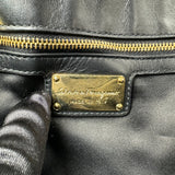 Salvatore Ferragamo Nappa Vertical Quilted Ginny Shoulder Bag