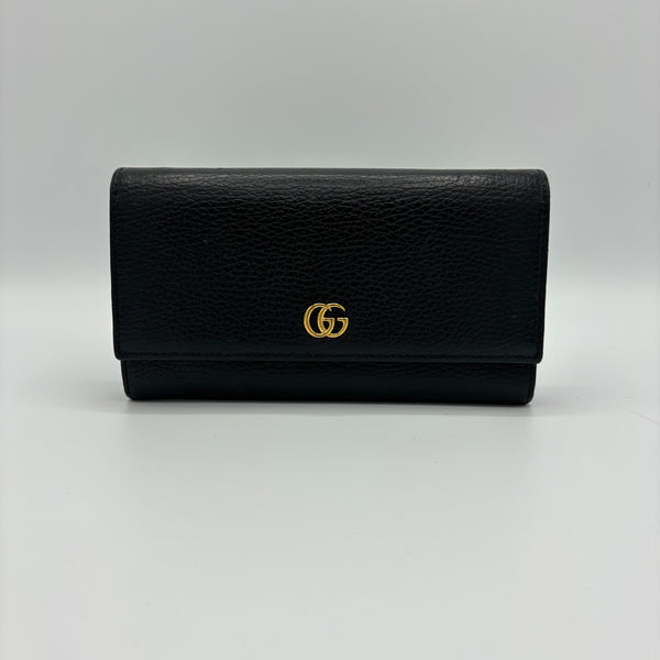 GG Marmont Continental Chain Wallet Leather