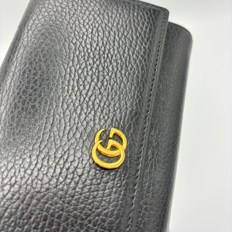 GG Marmont Continental Chain Wallet Leather