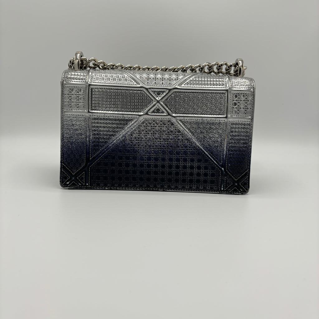 Diorama Flap Bag Cannage Embossed Calfskin Medium