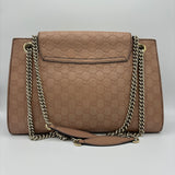 Emily Chain Flap Shoulder Bag Guccissima Leather Large