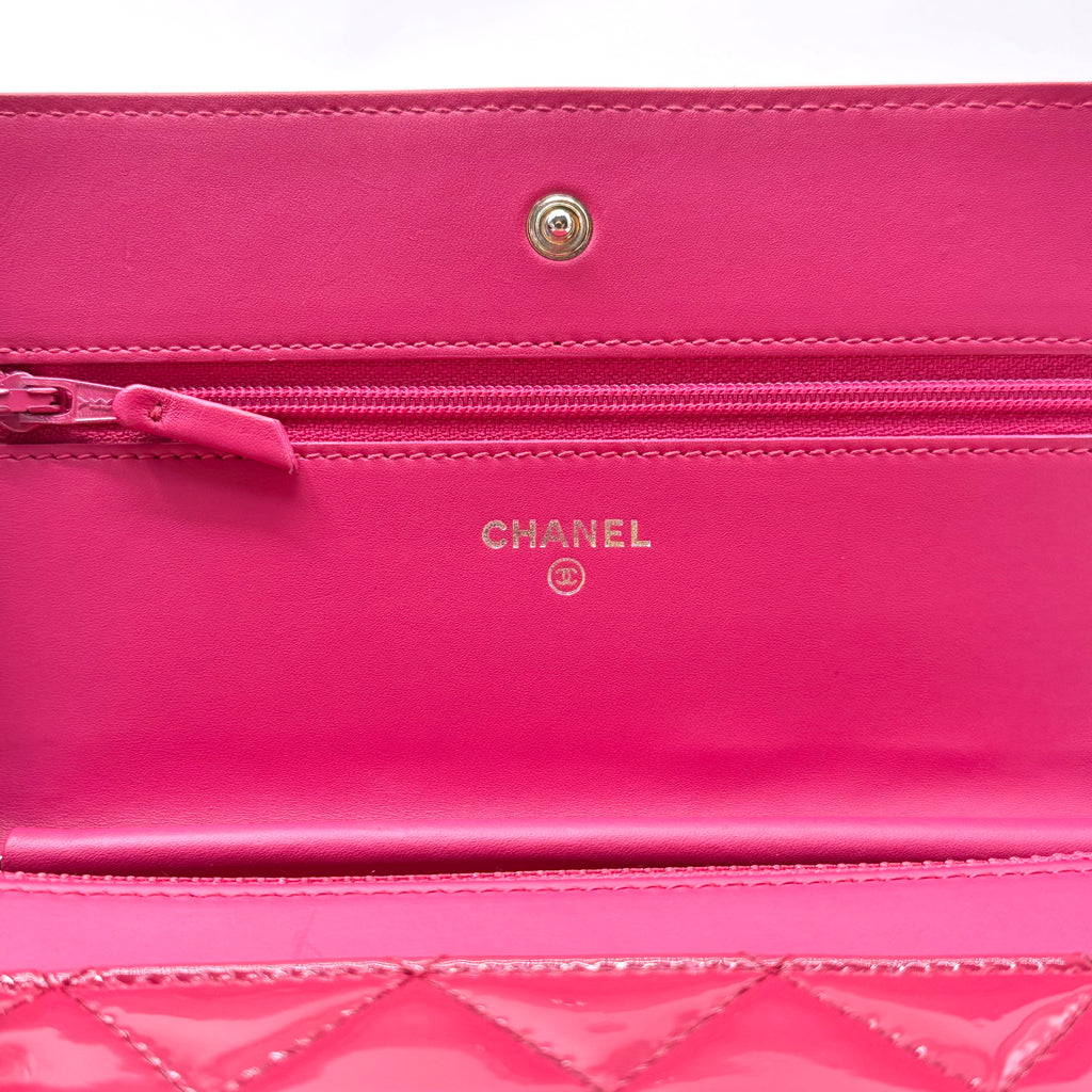 CC Wallet on Chain Quilted Patent