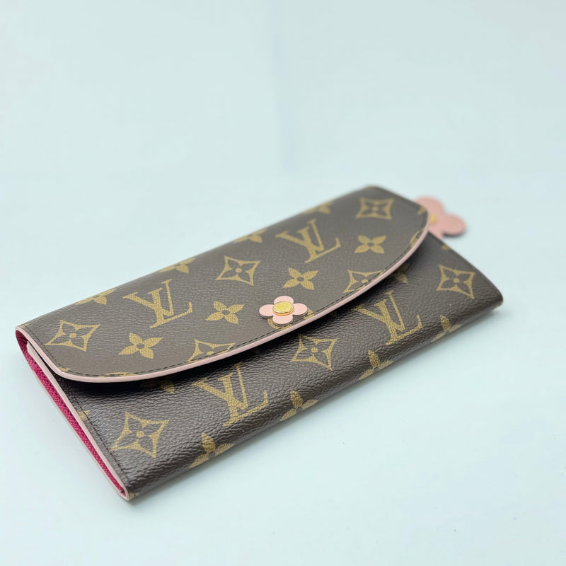 LOUIS VUITTON  Monogram Bloom Flower Emilie Wallet