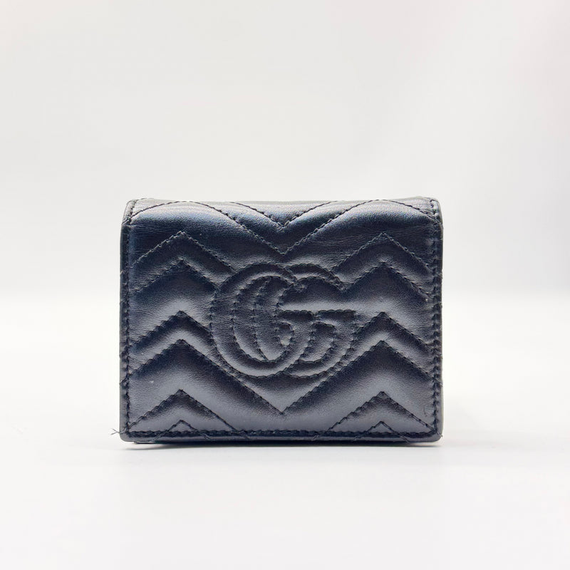 GG Marmont Card Case Wallet Matelasse Leather