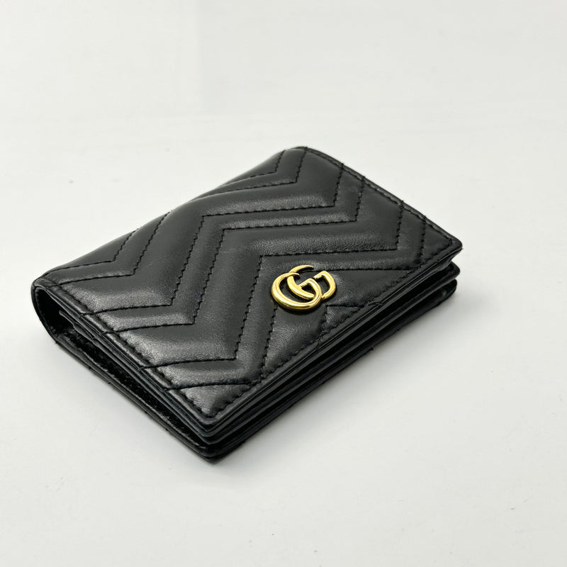 GG Marmont Card Case Wallet Matelasse Leather