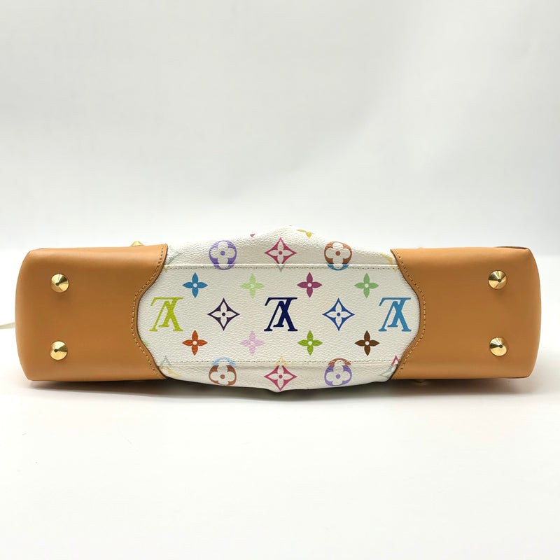 LOUIS VUITTON  Monogram Multicolor Judy MM White