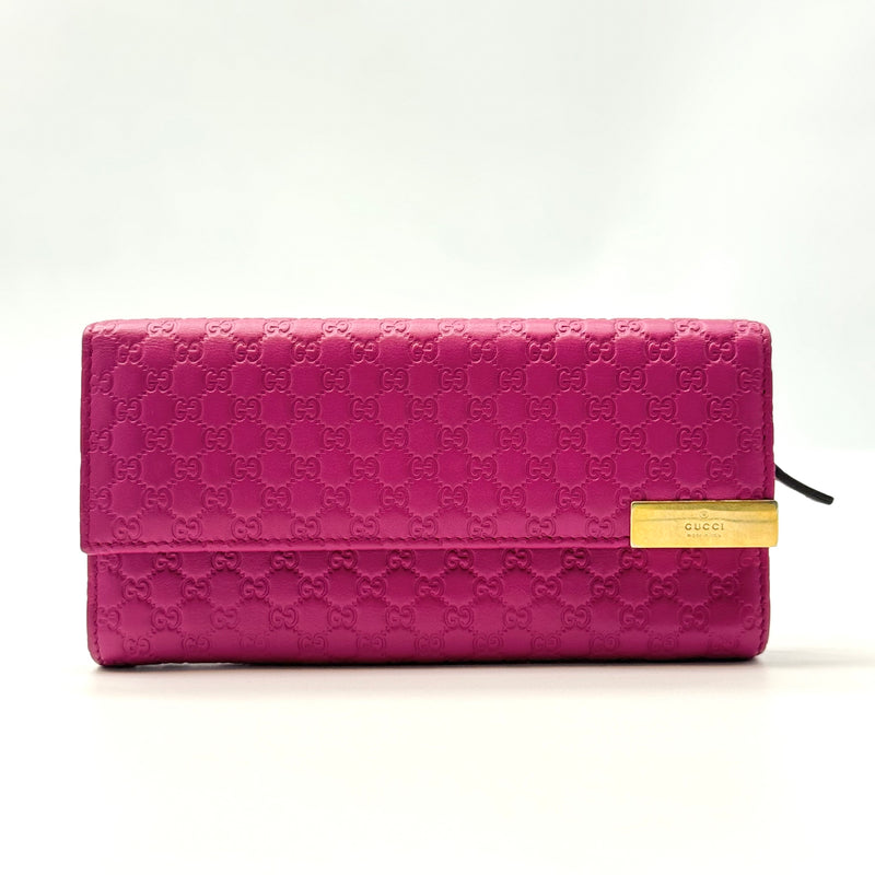 GUCCI  Soft Microguccissima Dice Chain Wallet Bright Bouganville