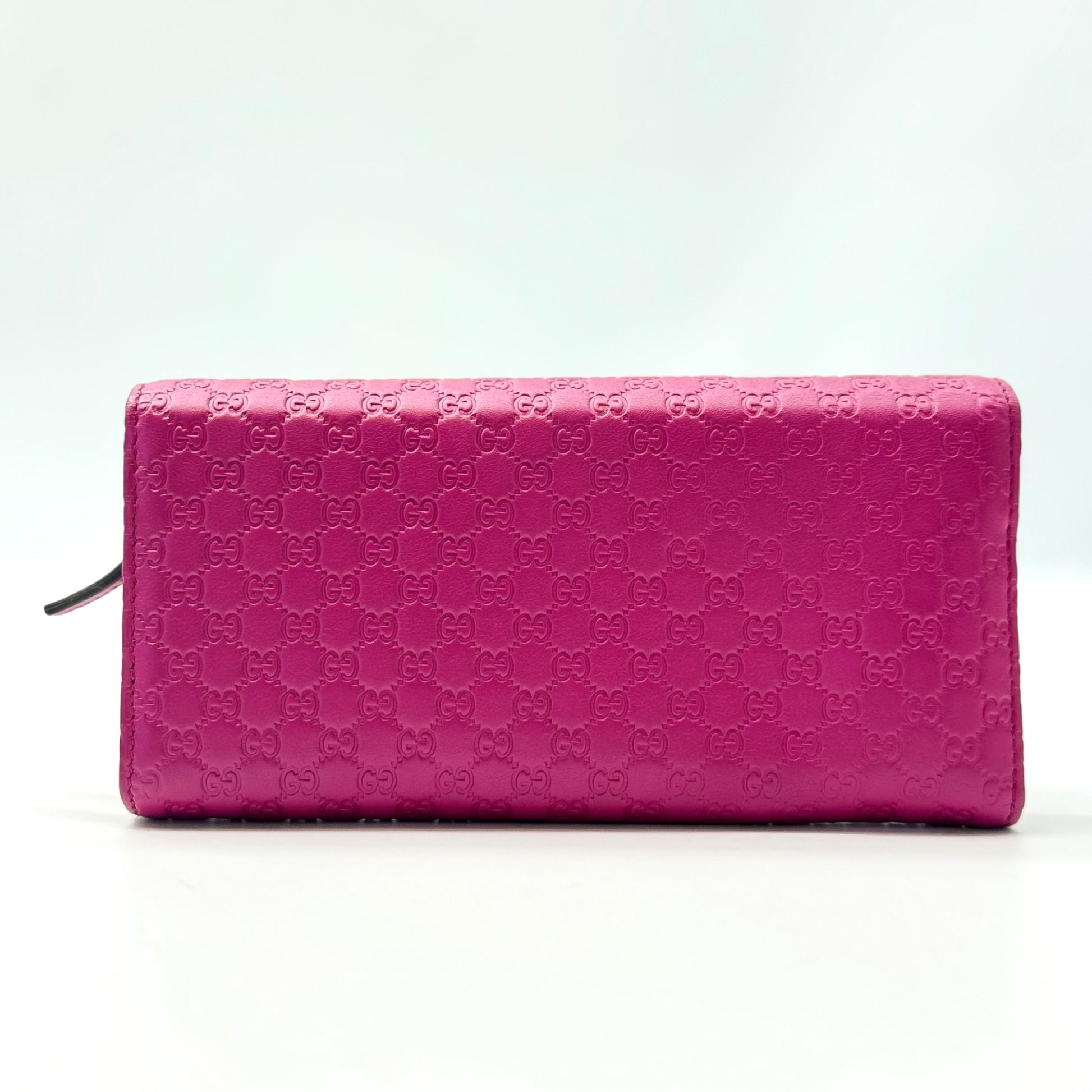 GUCCI  Soft Microguccissima Dice Chain Wallet Bright Bouganville