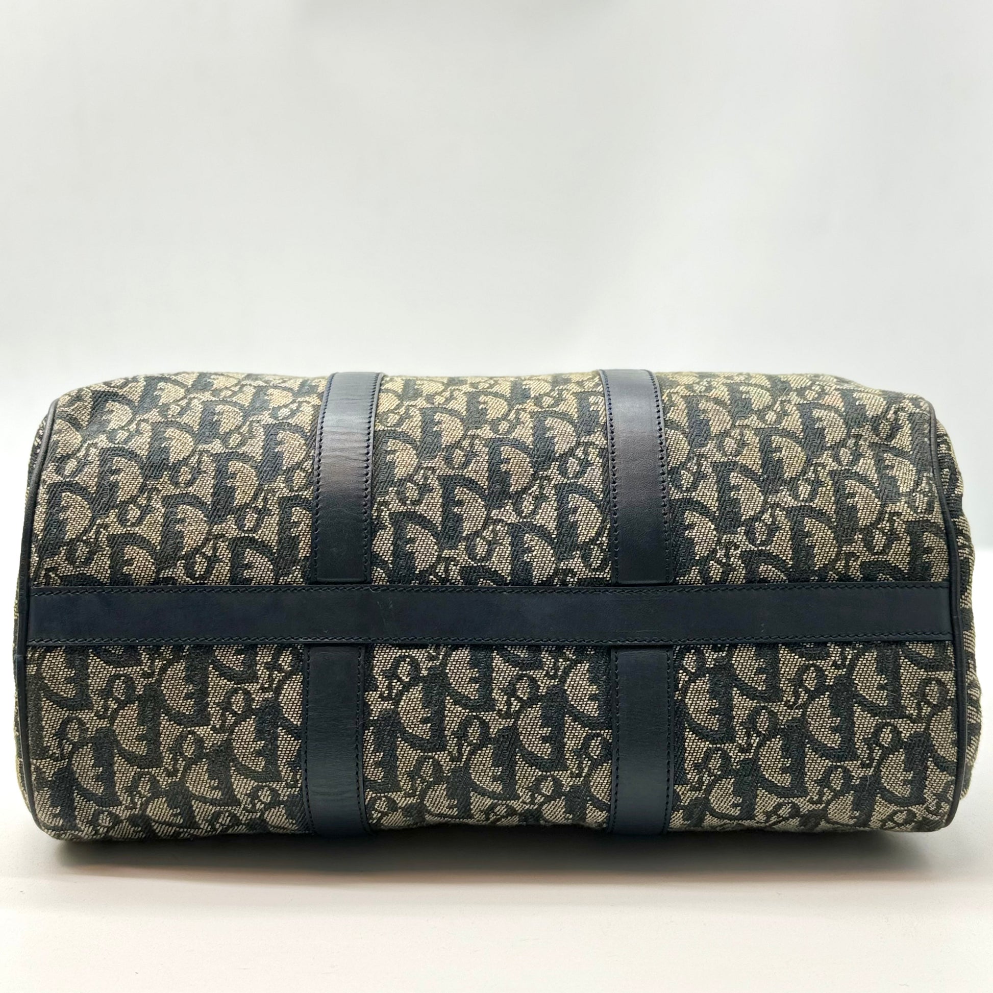 Vintage Trotter Boston Bag Diorissimo Canvas Medium