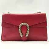 Dollar Calfskin Swarovski Crystal Small Dionysus Shoulder Bag Hibiscus Red