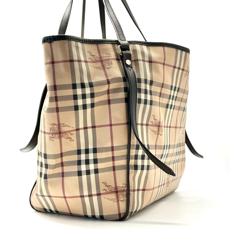 BURBERRY  Haymarket Check Large Canterbury Tote Brown