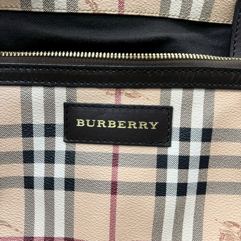 BURBERRY  Haymarket Check Large Canterbury Tote Brown