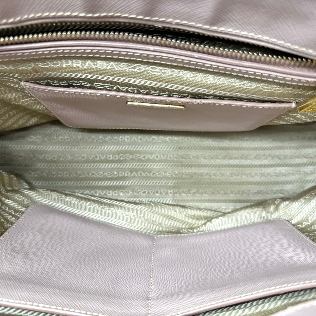 Saffiano Lux Galleria Double Zip Tote